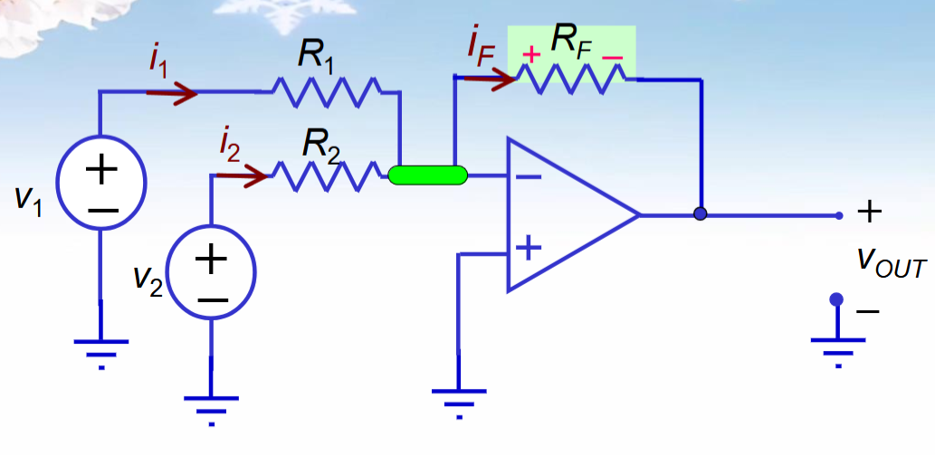 Summation amplifier circuit